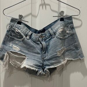Distressed Denim Women Shorts